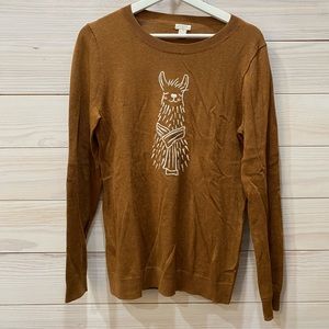 J Crew Factory Embroidered Alpaca Teddie Sweater